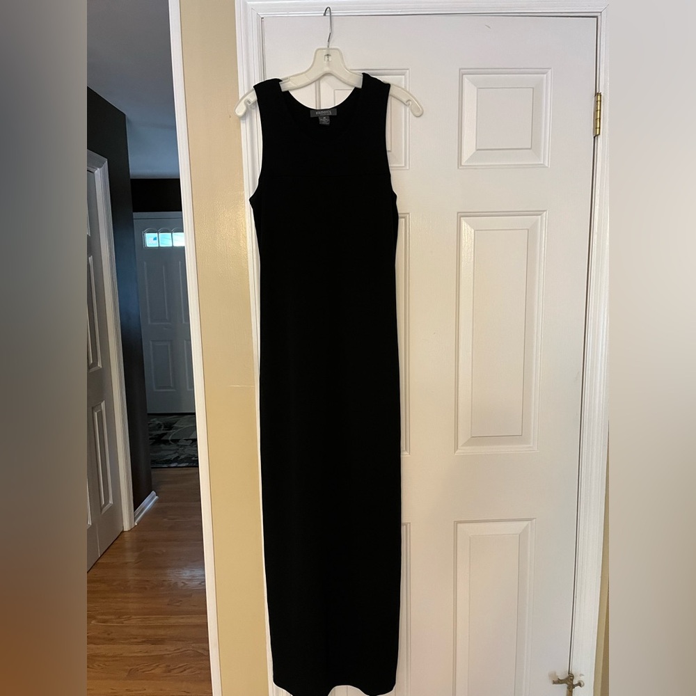 Elegant Black Sleeveless Maxi Dress